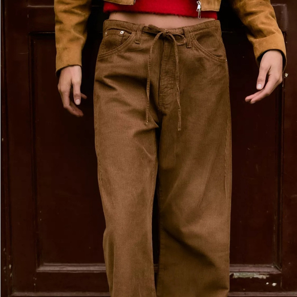 🍂 Zara Collection Corduroy Pants Size 6 - Picture 5 of 16